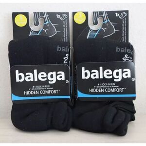 Balega 8025/0300S/300097 Unisex Sz Small Black Hidden Comfort No Show Socks